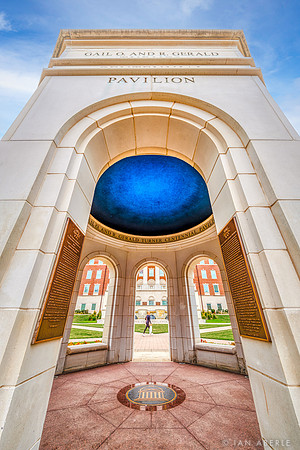 Looking up at the Centennial Pavilion