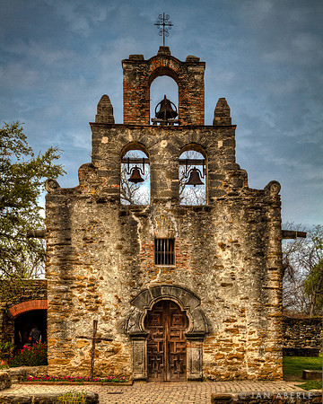 Facade of the Mission Espada Church